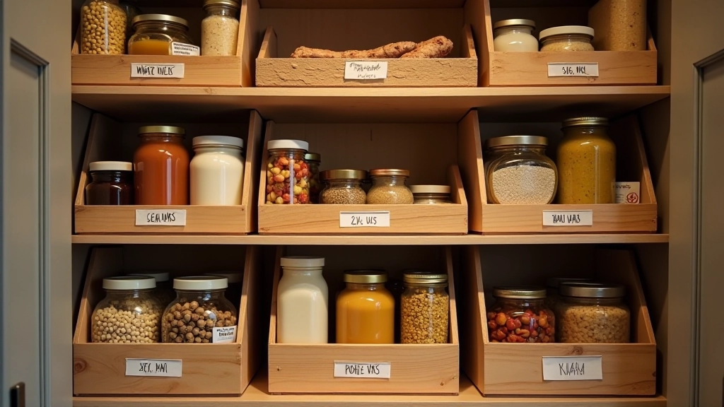 Système de rotation FIFO avec dates marquées sur boîtes de conserves